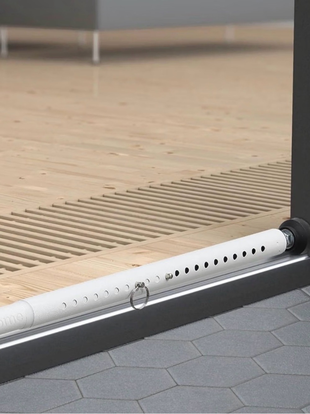 Sliding glass door safety poles (set of 2)